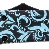 Templar Knife MMDT231 Gen II Maiden Teal Slim 3.43" OTF Tanto Plain Black Oxide Stonewashed 440C SS Blade, 5.05" Teal Aluminum Handle, Glass Breaker