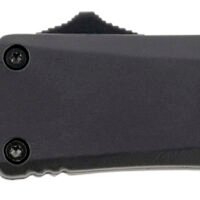 Templar Knife SBR131 Gen II  Small 2.69" OTF Dagger Plain Black Oxide Stonewashed 440C SS Blade, 4.31" Black Aluminum/Rubber Handle, Glass Breaker
