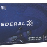 Federal S45SJT2 Syntech Defense 45ACP 205gr Segmented Jacketed Hollow Point 50 Per Box/10 Case