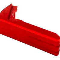 Cross Armory CRGMCRD Mag Catch  Extended Compatible w/ Glock Gen1-3/P80 Red Anodized Aluminum