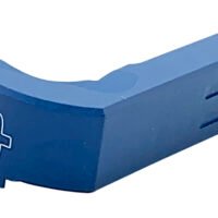 Cross Armory CRGMCBL Mag Catch  Extended Compatible w/Glock Gen1-3/P80 Blue Anodized Aluminum