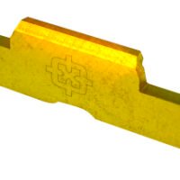 Cross Armory CRG5SLGD Slide Lock  Extended Compatible w/Glock Gen1-5/P80 Gold Steel