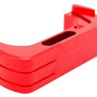 Cross Armory CRG5MCRD Mag Catch  Extended Compatible w/Glock Gen4-5 Red Anodized Aluminum