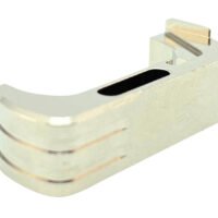 Cross Armory CRG5MCSV Mag Catch  Extended Compatible w/Glock Gen4-5 Silver Anodized Aluminum