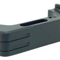 Cross Armory CRG5MCBK Mag Catch  Extended Compatible w/Glock Gen4-5 Black Anodized Aluminum