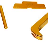 Cross Armory CRG5OKGD 3 Piece Kit  Extended Compatible w/ Glock 17/19/26/34 Gen5 Gold Anodized Steel/Aluminum