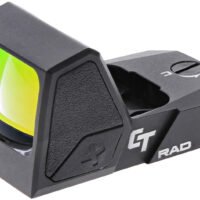 Crimson Trace 0101890 CT RAD  Matte Black 1x24mm 5 MOA Green Dot Reticle, CT RAD/Docter Footprint