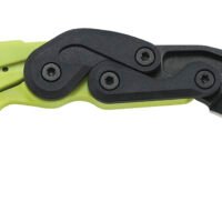CRKT 4041G Provoke Zap 2.47" Folding Plain Black Stonewashed 4116 Stainless Steel Blade/Bright Green Grivory Handle Includes Pocket Clip