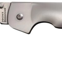 Cold Steel CS95FB Bushman Pocket 4.50" Folding Clip Point Plain Stone Washed 4116 Stainless Steel Blade/Stone Washed 420 Stainless Steel Handle Includes Pocket Clip