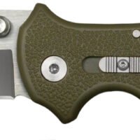 Cold Steel CS21A Bush Ranger Lite 3.50" Folding Clip Point Plain 8Cr13MoV SS Blade/Black GFN Handle Includes Pocket Clip