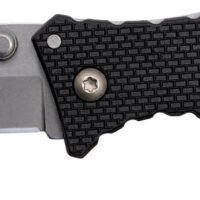 Cold Steel CS27DT Recon 1 Micro 2" Folding Tanto Plain Stonewashed 4034 SS Blade/ Black Griv-Ex Handle Includes Pocket Clip