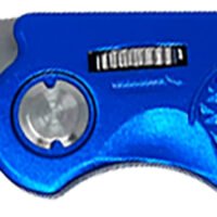 AccuSharp 701C Sport  3" Folding Plain Stainless Steel Blade/Blue Anodized Aluminum Handle Includes Belt Clip