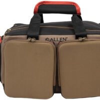 Allen 8305 Eliminator Rangemaster Tan Range Bag w/Pistol Rug, Multiple Exterior Pockets,  Rigid Bottom w/Feet For Stability
