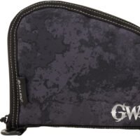 Girls With Guns 9078 Midnight Handgun Case 8" Black/Shade Blackout Camo, Locking Zipper