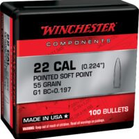 Winchester Ammo WB223SP55X Centerfire Rifle  223Rem 55gr Pointed Soft Point 100 Per Box/10 Case