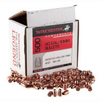 Winchester Ammo WB40HP180D Centerfire Handgun Reloading 40S&W 180gr Jacketed Hollow Point 500 Per Box/3 Case