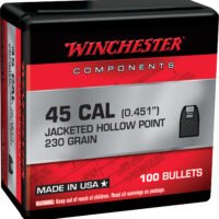 Winchester Ammo WB45HP230X Centerfire Handgun Reloading 45Cal 230gr Jacketed Hollow Point 100 Per Box/10 Case