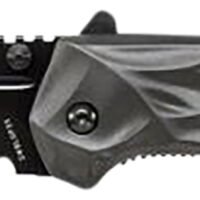 Smith & Wesson Knives SWBLOP3CP Black Ops 3.40" Folding Tanto Plain 4034 SS Blade Aluminum Handle Includes Pocket Clip