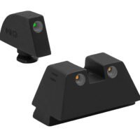 Meprolight USA 102243391 Tru-Dot Green Tritium White Outline Front Sight-Orange Tritium White Outline Rear Sight Glock 17/17L/19/22/23