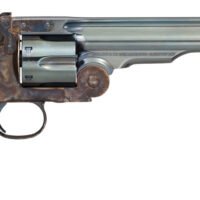 Taylors & Company 550651 Schofield Top Break 44-40 Win Caliber with 7" Charcoal Blued Finish Barrel, 6rd Capacity Charcoal Blued Finish Cylinder, Color Case Hardened Finish Steel Frame & Walnut Grip