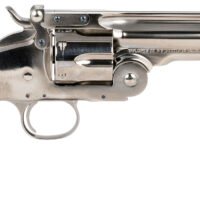Taylors & Company 550670 Schofield Top Break 45 Colt (LC) Caliber with 5"Barrel, 6rd Capacity Cylinder, Overall Nickel-Plated Finish Steel & Walnut Grip