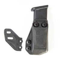 Blackhawk 416A03BK Stache Mag Carrier IWB Single Stack Belt Clip Mount Fits Belts 1.50" Wide Black Polymer Ambidextrous