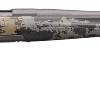 Browning 035540299 X-Bolt Mountain Pro 6.8 Western 3+1 24" MB Fluted Tungsten Gray Cerakote Accent Graphic Black Carbon Fiber Stock Right Hand (Full Size)