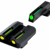 TruGlo TGTG131NT1Y TFO  Green/Tritium/Fiber Optic Front Sight-Yellow/Tritium/Fiber Optic Rear Sight 1911 Government