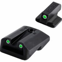 TruGlo TGTG231F3W Tritium Pro  Black | Green Tritium White Outline Front Sight Green Tritium Rear Sight