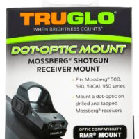 TruGlo TGTG8955M2 Shotgun Receiver Mount  Black Mossberg Trijicon RMR