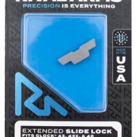 Rival Arms RARA80G003D Slide Lock  Extended Polished Stainless for Glock 43/43X/48