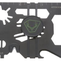 HME HMEWMT 20-In-1 Wallet Multi-Tool Black Metal Fixed