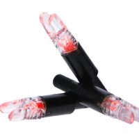 NAP NAPILLNXRD3PK Thunderglo Illuminated Nock Crossbow Red Half Moon/ 3 Pack