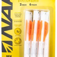 NAP NAP60637 Quickfletch Twister White Orange/ 6 Pack