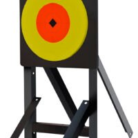 Birchwood Casey LCSPLR Large Range Spoiler Alert 10" Orange/Yellow AR500 Steel Bullseye 0.50" Thick Includes Crosshair Sticker