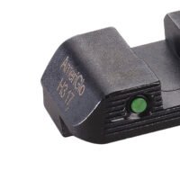 AmeriGlo GL822 Trooper Sight Set for Glock Green Tritium LumiGreen Outline Front Sight-Green Tritium Black Outline Rear Sight