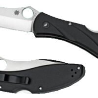 Spyderco C66PBK3 Centofante 3 3.14" Folding Drop Point Plain VG-10 SS Blade Black FRN Handle Includes Pocket Clip