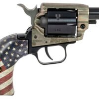 Heritage Mfg BK22CH2USFLAG Barkeep 22 LR 6 Shot 2.67" Black Oxide Steel Barrel & Cylinder, Simulated Case Hardened Zinc Alloy Frame, US Flag Polymer Grips