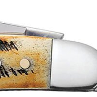 Case 03578 Stockman  Medium 2.57"/1.88"/1.71" Folding Clip/Sheepsfoot/Spey Plain Mirror Polished Tru-Sharp SS Blade/Brown Jigged 6.5 BoneStag Handle