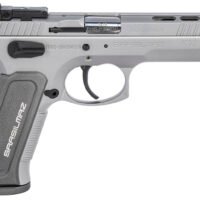SAR USA K12STSPX K12 Sport X 9mm Luger 17+1 4.70" Stainless Target Crown Barrel, Matte Stainless Steel Ported/Serrated Slide, Matte Stainless Steel Frame w/Beavertail, Gray Polymer Grip, Right Hand