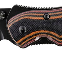 CRKT 1105K Endorser  3.18" Folding Drop Point Plain Black Oxide 8Cr14MoV SS Blade/Multi-Color G10 Handle Includes Pocket Clip