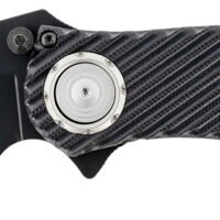 CRKT 2640 Clever Girl  4.10" Folding Plain Black Powder Coated D2 Steel Blade/ Black G10 Handle Includes Pocket Clip