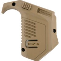 Recover Tactical MG4502 Angled Mag Pouch Double Stack, Tan Polymer, 45 ACP/10mm Auto, Compatible w/ Glock