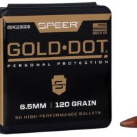 Speer 264120GDB Gold Dot  264Cal 120gr Bonded Soft Point 50 Per Box/20 Case