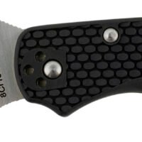 Spyderco BY01PSBK2 Byrd Harrier 2 Lightweight 3.36" Folding Part Serrated 3Cr13MoV SS Blade Black Textured FRN Handle Includes Pocket Clip