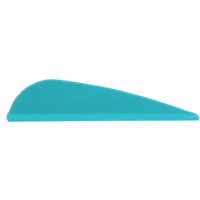 AAE Elite Plastifletch Vanes Teal 1.75 in. 100 pk.