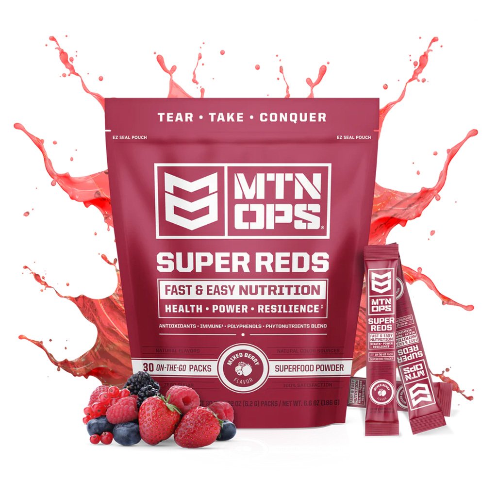 MTN Ops Super Reds Trail Packs Mixed Berry 30pk