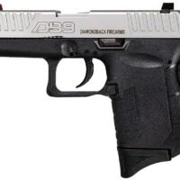 Diamondback DB0200P021 DB9 Gen4 Micro-Compact Frame 9mm Luger 6+1, 3.10" Stainless Steel Barrel, Nickel Boron Serrated Stainless Steel Slide, Black Polymer Frame Black & Grip