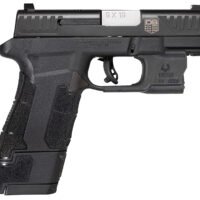 Diamondback DB0301P001 DBAM29 Sub-Compact 9mm Luger 3.50" 12+1,17+1 Overall Black Finish with Serrated Nitride Stainless Steel Slide, Polymer Grip & Picatinny Rail Includes Viridian Laser & Holster