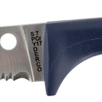 Spyderco K20SPR Counter Puppy  3.48" Fixed Serrated 7Cr17MoV SS Blade Purple Plastic Handle